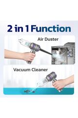 17000 Pa 100 Watt Yüksek Üfleme Ve Çekme Güçü ile Kablosuz Şarjlı Araç Süpürge 6000 Amper Batarya Çanta Hediyeli