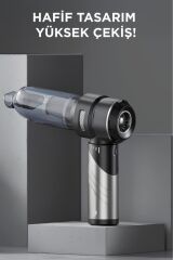 101 Katlanabilir 160000 Pa Mini Çok Fonksiyonlu Şarjlı Araç ve Ev Kullanımı İçin El Süpürgesi