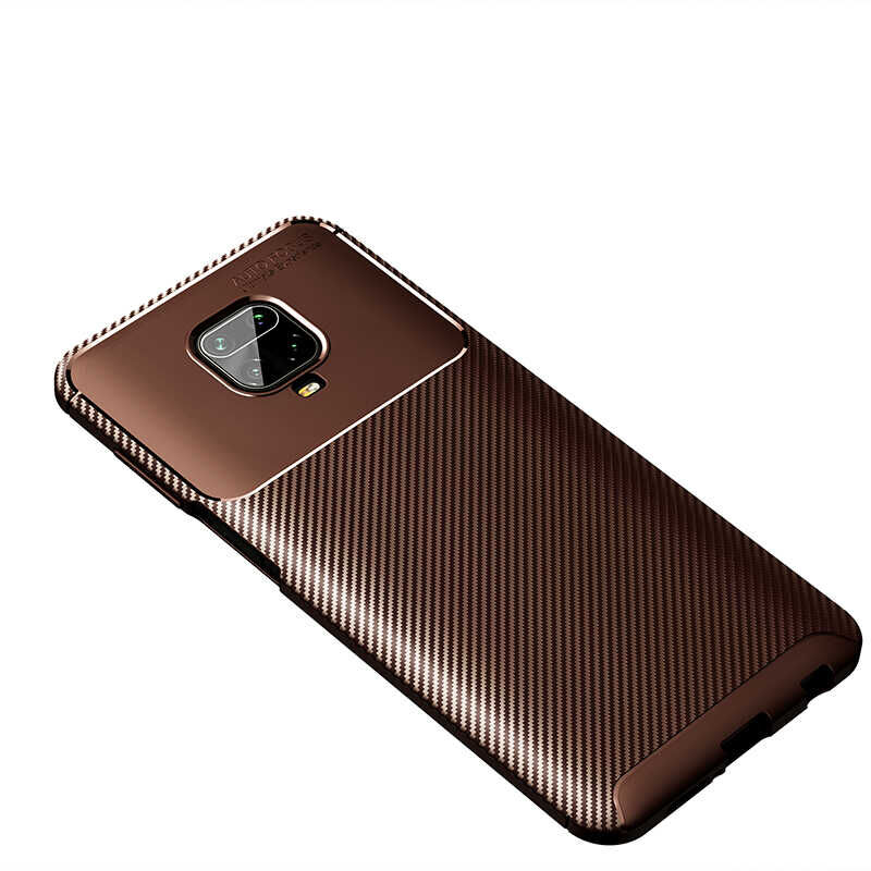 Xiaomi Redmi Note 9S Kılıf Negro Silikon Kapak Kahverengi