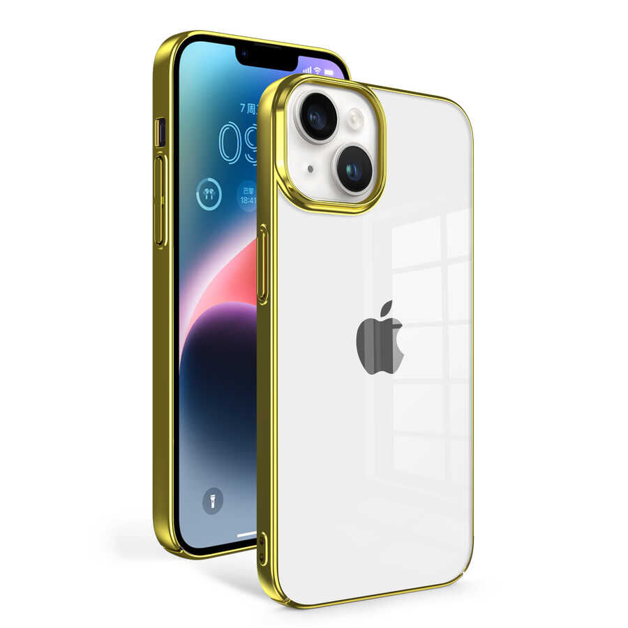 iPhone 14 Plus Kılıf Sun Kapak Gold