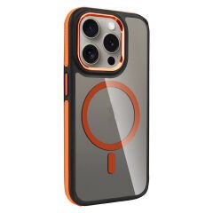iPhone 15 Pro Max Kılıf Magsafe Şarj Özellikli Mat Görünümlü Solo Kapak