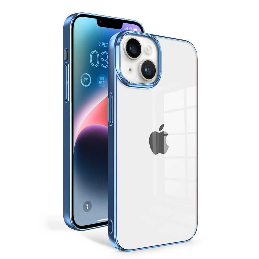 iPhone 14 Plus Kılıf Sun Kapak Mavi Açık