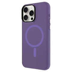 iPhone 15 Pro Max Kılıf Magsafe Şarj Özellikli Buzlu Transparan C-Pro Sert Kapak