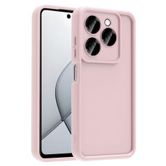 Tecno Spark 20 Pro 5G Kılıf Kamera Korumalı Ananas Kapak Pembe