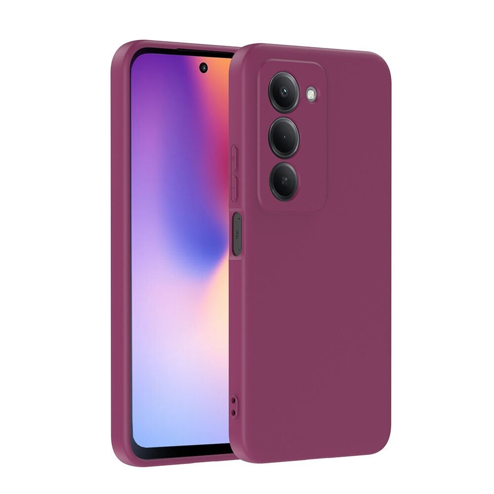 Xiaomi Redmi 15 Uyumlu Kılıf Kamera Korumali Mara Lansman Kapak Koyu Mor