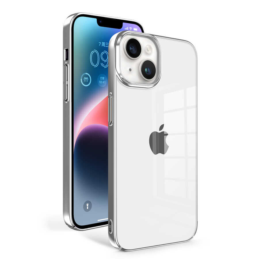 iPhone 14 Plus Kılıf Sun Kapak Gümüş