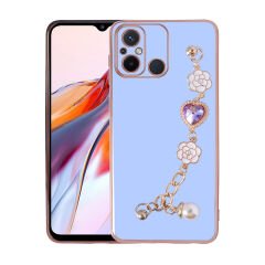 Xiaomi Redmi 12C Kılıf El Tutamaçlı Kamera Korumalı Zore Taka Silikon Kapak Pembe