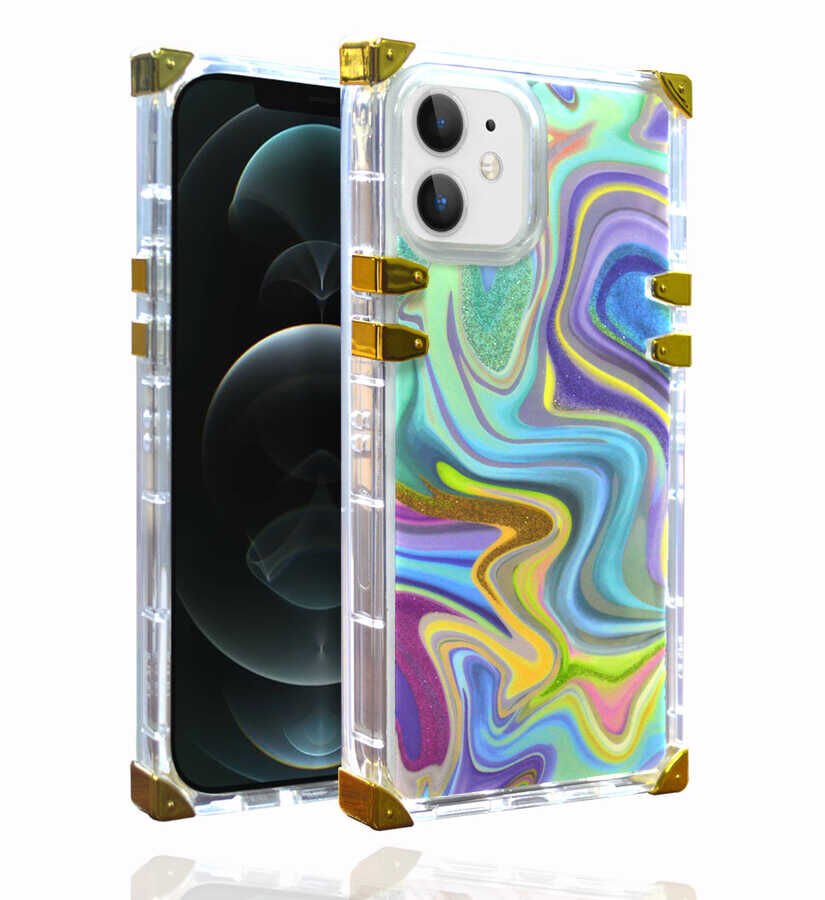 iPhone 12 Kılıf Ples Kapak Mavi