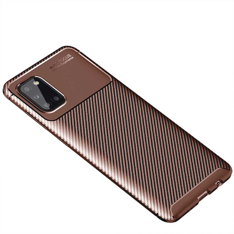 Samsung Galaxy A31 Kılıf Negro Silikon Kapak Kahverengi