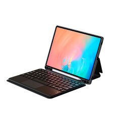 Samsung Galaxy Tab S9 FE Border Keyboard Bluetooh Bağlantılı Standlı Klavyeli Tablet Kılıfı