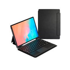 Samsung Galaxy Tab S9 FE Border Keyboard Bluetooh Bağlantılı Standlı Klavyeli Tablet Kılıfı