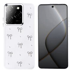 Tecno Spark 20 Pro 5G Kılıf Airbag Tasarımlı Simli Şeffaf Kutup Kapak Yıldız