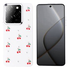 Tecno Spark 20 Pro 5G Kılıf Airbag Tasarımlı Simli Şeffaf Kutup Kapak Yıldız