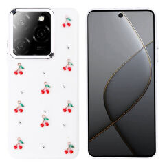 Tecno Spark 20 Pro 5G Kılıf Airbag Tasarımlı Simli Şeffaf Kutup Kapak