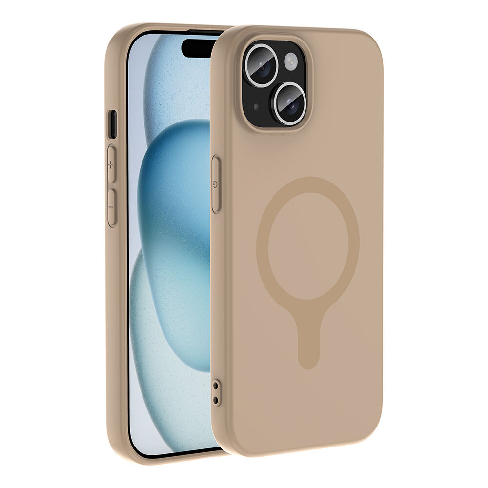 iPhone 15 Kılıf M-Safe Şarj Özellikli Kamera Korumali Premium Soft Aris Silikon Kapak