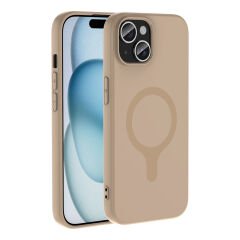 iPhone 15 Kılıf M-Safe Şarj Özellikli Kamera Korumali Premium Soft Aris Silikon Kapak