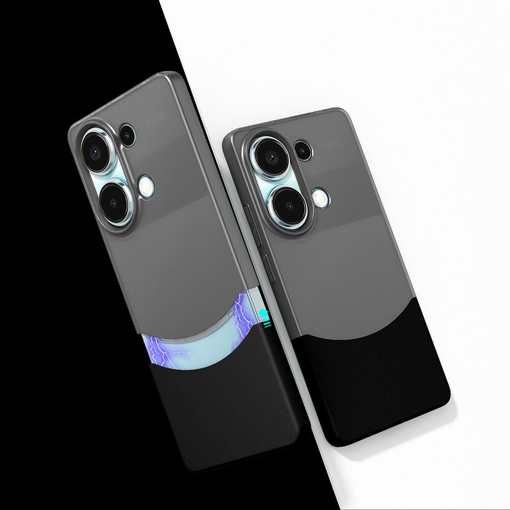 Xiaomi Redmi Note 13 Pro 4G Kılıf Mıknatıslı Duble Kapak Siyah
