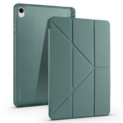Samsung Galaxy Tab S11 Kılıf Tri Folding Kalem Bölmeli Standlı Kılıf Lila