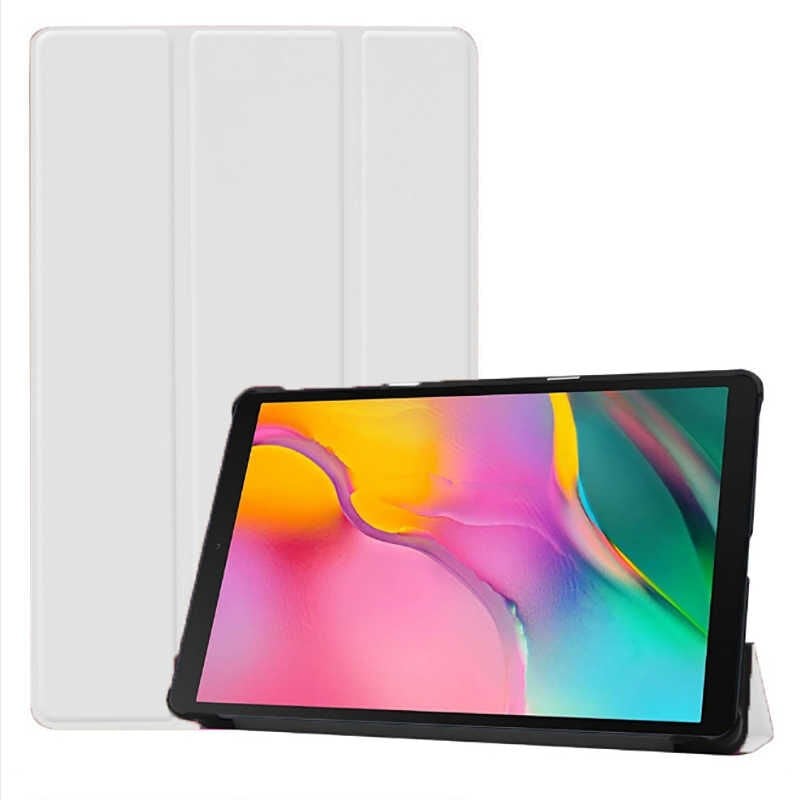 iPad 10.2 (8.Nesil) Smart Cover Standlı 1-1 Kılıf Beyaz