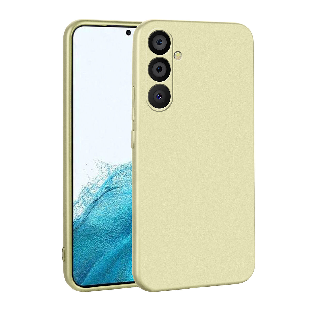 Samsung Galaxy A54 Premier Silikon Kapak Kılıf Gold