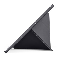 Samsung Galaxy Tab S11 Kılıf Tri Folding Kalem Bölmeli Standlı Kılıf Siyah