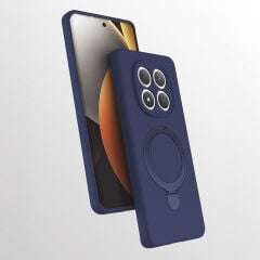 Xiaomi Redmi Note 15 Pro Plus Uyumlu Magsafe Şarj Özellikli Standlı Halka Yüzüklü Samara Kılıf Kapak