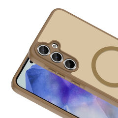 Samsung Galaxy S23 FE Uyumlu Kılıf Mat Magsafe Şarj Özellikli Hassas Butonlu Renkli Yumuşak Kenarlı Premium Kapak