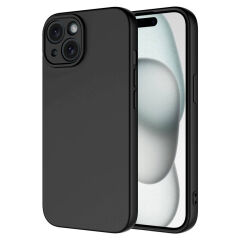 iPhone 15 Plus Kılıf Kamera Korumali Mara Lansman Kapak Siyah