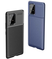 Samsung Galaxy A91 (S10 Lite) Kılıf Negro Silikon Kapak Lacivert