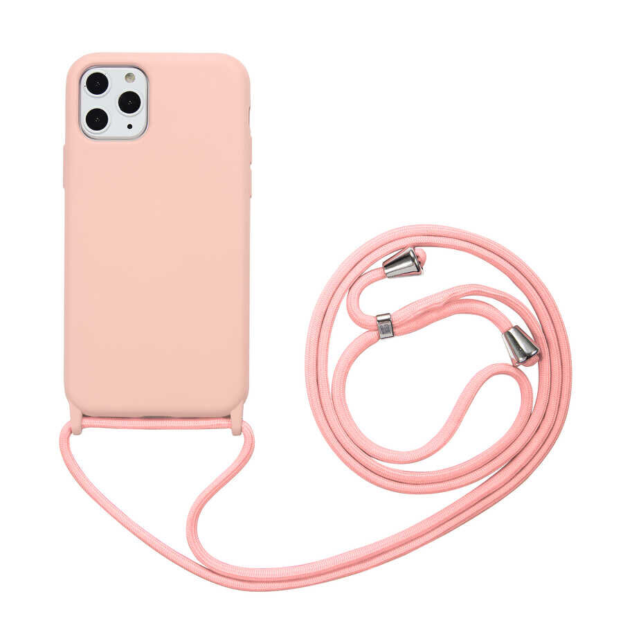 iPhone 11 Pro Kılıf Ropi Kapak Pembe Açık