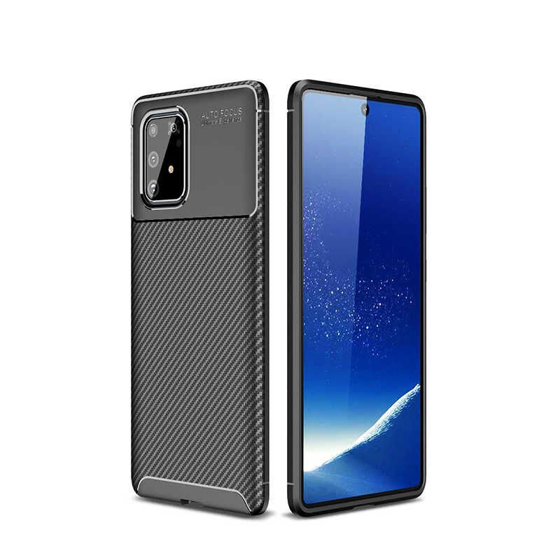 Samsung Galaxy A91 (S10 Lite) Kılıf Negro Silikon Kapak Siyah