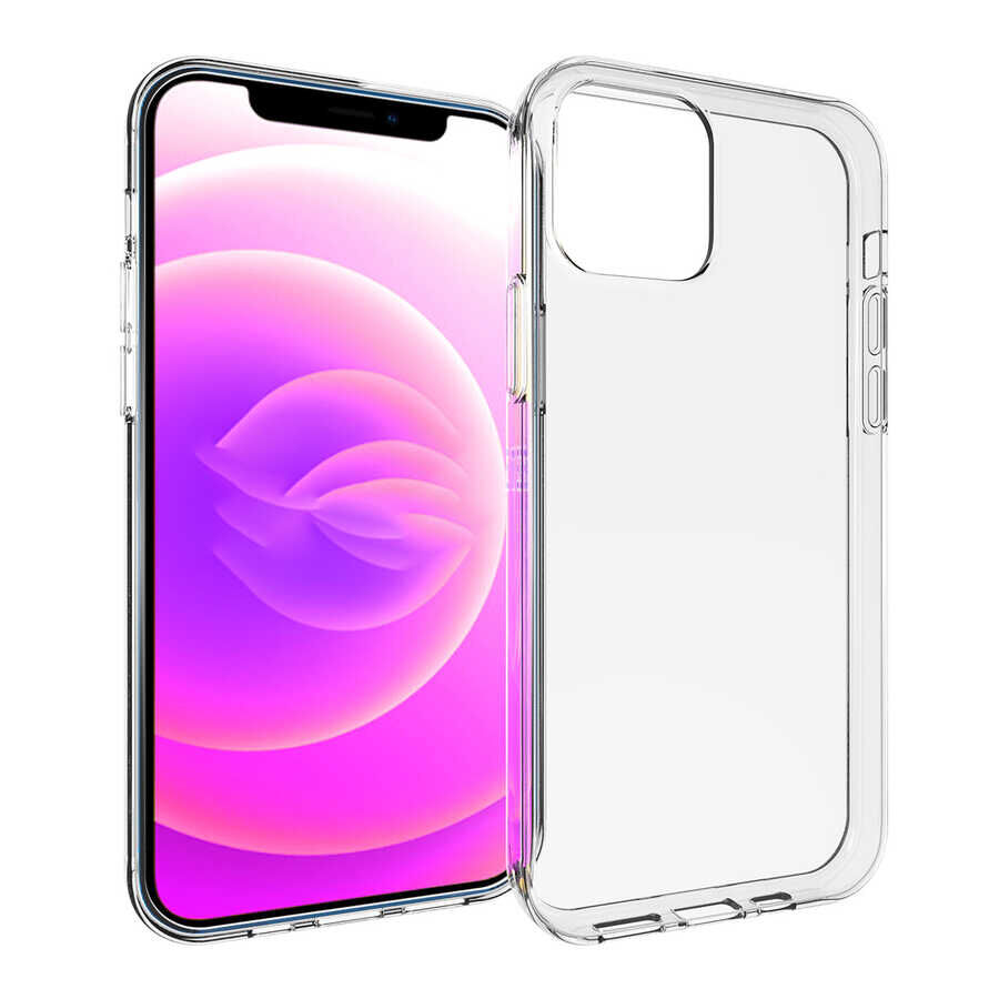 iPhone 14 Kılıf Süper Silikon Kapak Renksiz