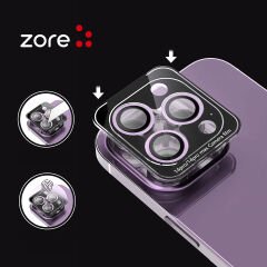 iPhone 14 Pro Max CL-12 Premium Safir Kamera Lens Koruyucu