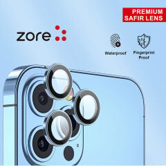 iPhone 14 Pro Max CL-12 Premium Safir Kamera Lens Koruyucu