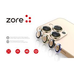 iPhone 14 Pro Max CL-12 Premium Safir Kamera Lens Koruyucu