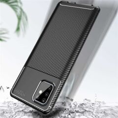 Samsung Galaxy A81 (Note 10 Lite) Kılıf Negro Silikon Kapak Kahverengi
