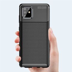 Samsung Galaxy A81 (Note 10 Lite) Kılıf Negro Silikon Kapak Kahverengi