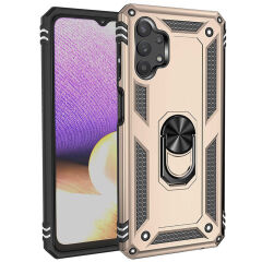 Samsung Galaxy A23 Kılıf Vega Tank Sert Yüzüklü Standlı Zırh Koruma Kapak