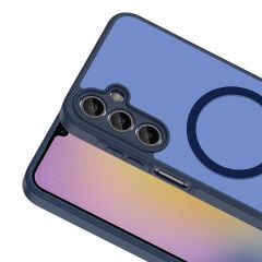 samsung Galaxy A34 Uyumlu Kılıf Mat Magsafe Şarj Özellikli Hassas Butonlu Renkli Yumuşak Kenarlı Premium Kapak