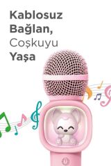 07 RGB Unikorn Figürlü Mikrofonlu Karaoke Bluetooth Hoparlör