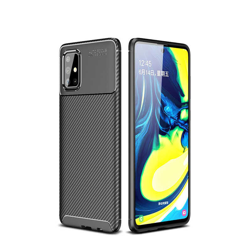 Samsung Galaxy A51 Kılıf Negro Silikon Kapak Siyah