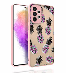 Samsung Galaxy A73 Desenli Kamera Korumalı Parlak Nora Kapak kılıf