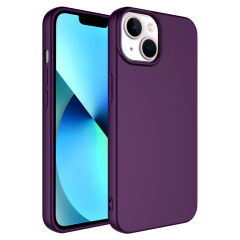 iPhone 14 Plus Kılıf LSR Lansman Kapak Derin Mor