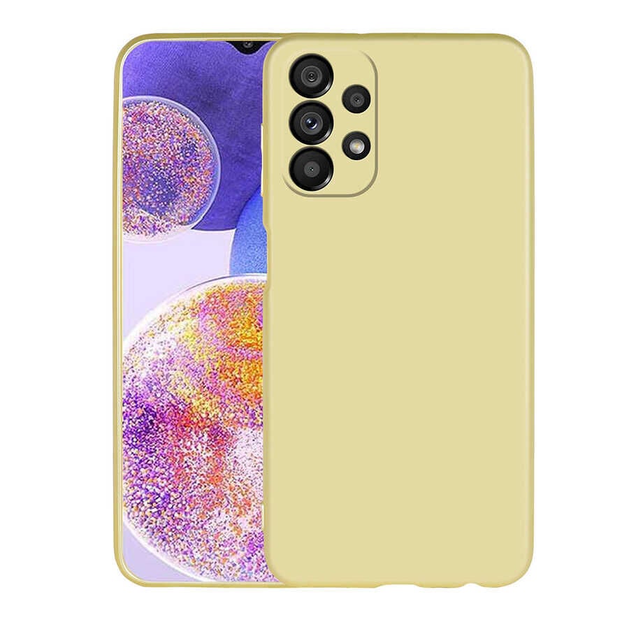 Samsung Galaxy A23 Kılıf Premier Silikon Kapak Gold