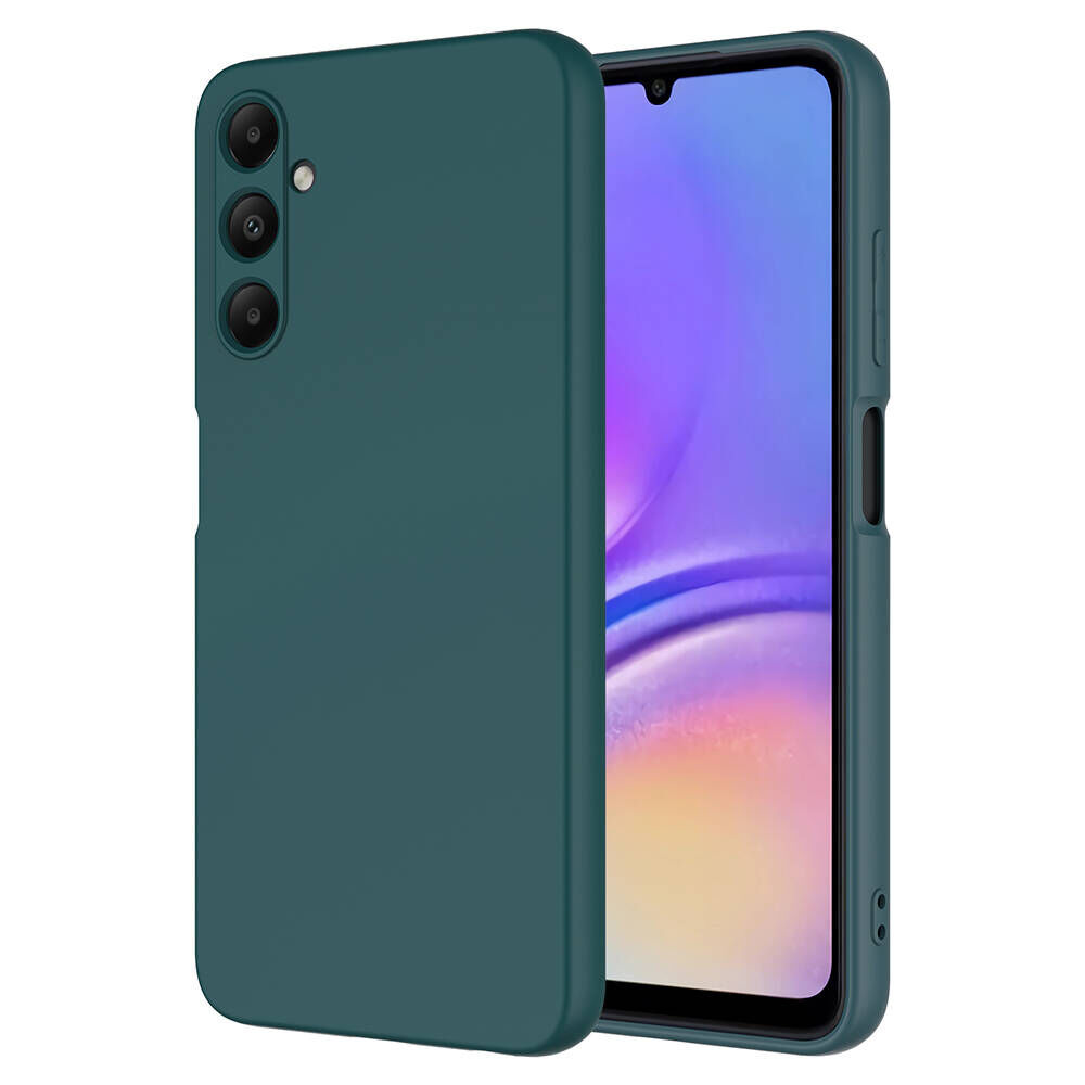 Samsung Galaxy A35 Kılıf Kamera Korumali Mara Lansman Kapak Koyu Yeşil