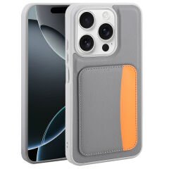 Xiaomi Redmi 15C Uyumlu Kartlıklı Süni Deri X-Kart Cüzdan Silikon Kapak