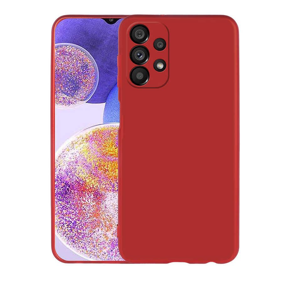 Samsung Galaxy A23 Kılıf Premier Silikon Kapak Kırmızı