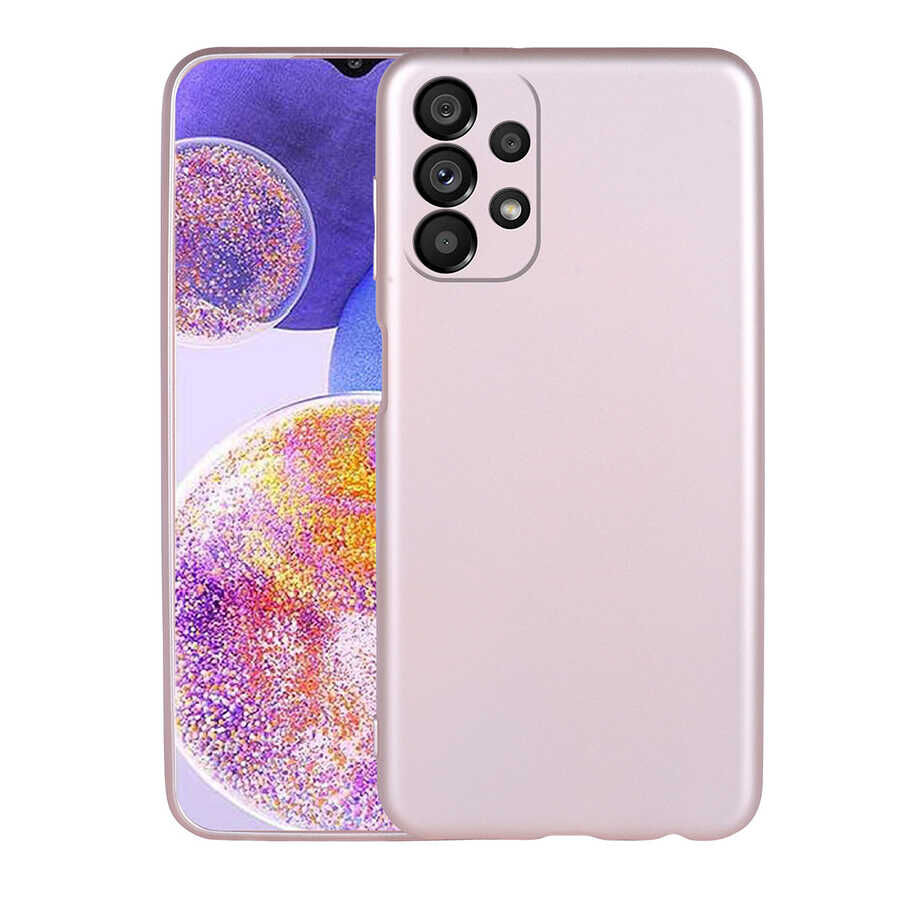 Samsung Galaxy A23 Kılıf Premier Silikon Kapak Rose Gold