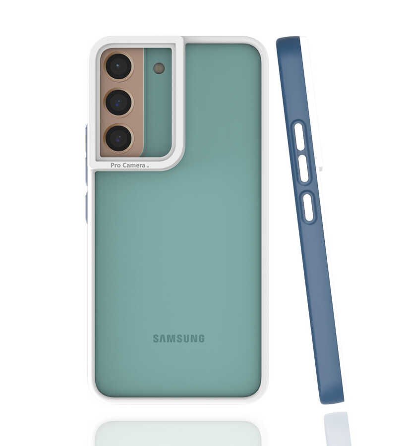 Samsung Galaxy S22 Plus Kılıf Mima Kapak Lacivert