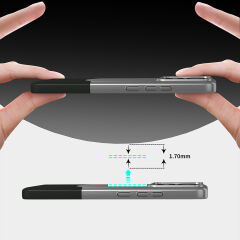 Poco X6 Pro Kılıf Mıknatıslı Duble Kapak Gri